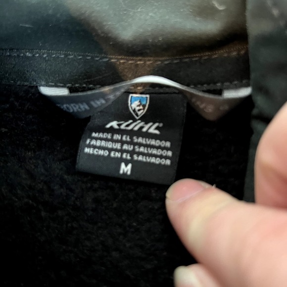 kuhl mens black zip up interceptor fleece size medium - Picture 5 of 5